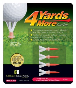 4 yards more golf tee